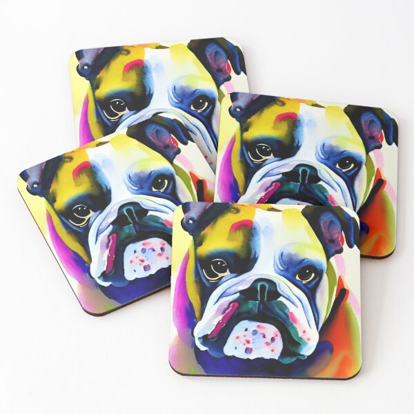 Item preview, Colourful British Bulldog designed and sold by RTrivella.