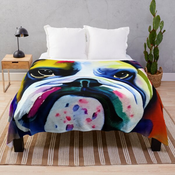 Item preview, Colourful British Bulldog designed and sold by RTrivella.