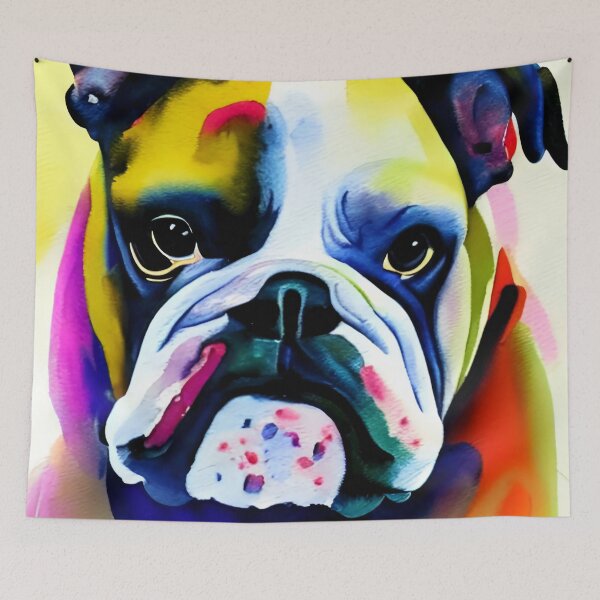Item preview, Colourful British Bulldog designed and sold by RTrivella.