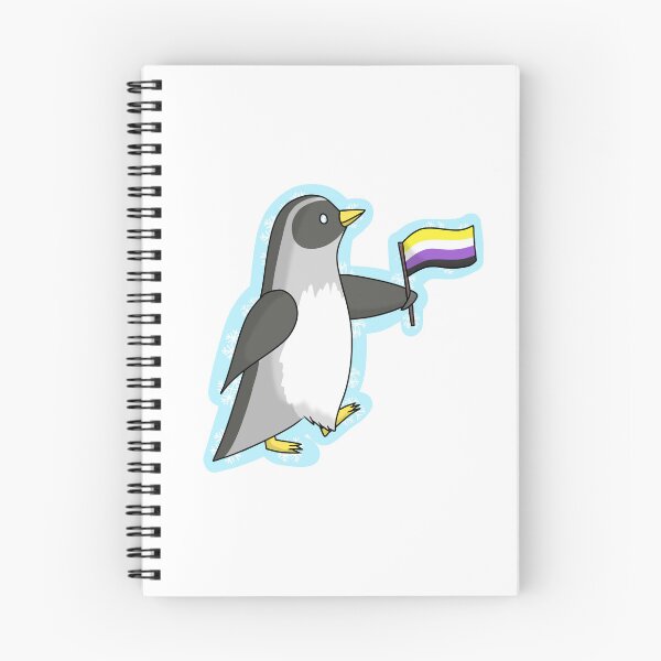 Item preview, Nonbinary Rights Penguin designed and sold by random-mica-art.