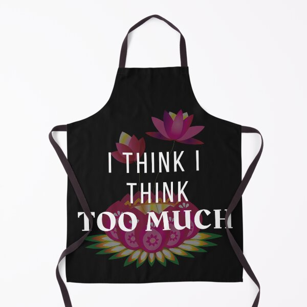 Item preview, Retro Lotus Flower I Think I Think Too Much designed and sold by universegrace.