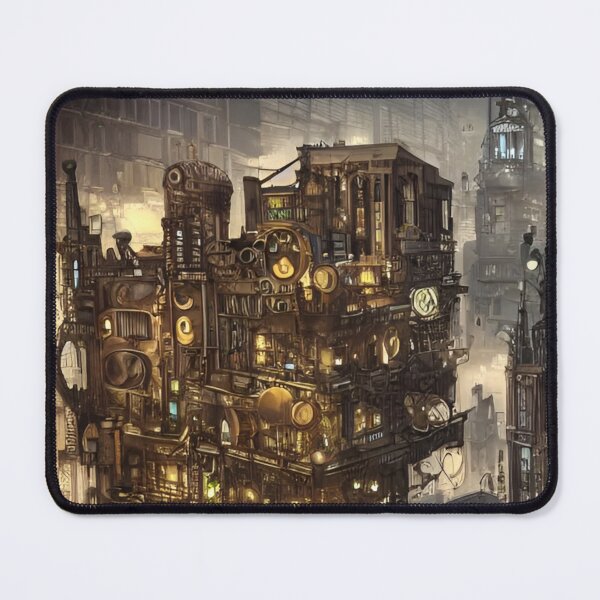 Item preview, Steampunk City Cyberpunk designed and sold by Art-of-AI.