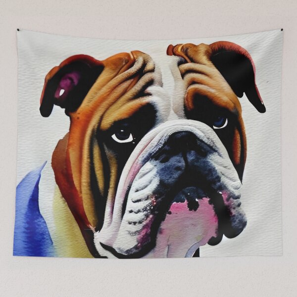 Item preview, Colourful British Bulldog designed and sold by RTrivella.