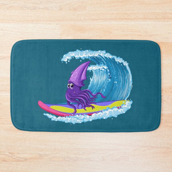 Item preview, Octopus surfing in the ocean - Illustration design designed and sold by NerimaxCreative.
