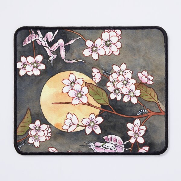 Item preview, Praying Mantis and Cherry Blossoms designed and sold by MarkADArt.