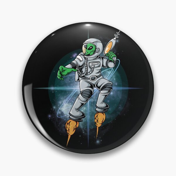 Artikelvorschau, Außerirdischer Astronaut im Weltraum entworfen und verkauft von ArtOfStars.