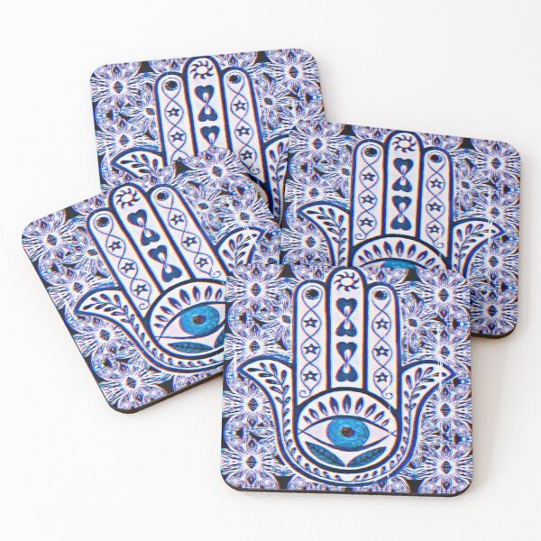 Item preview, Only Blue Hamza Hand designed and sold by bipolarvirgoart.