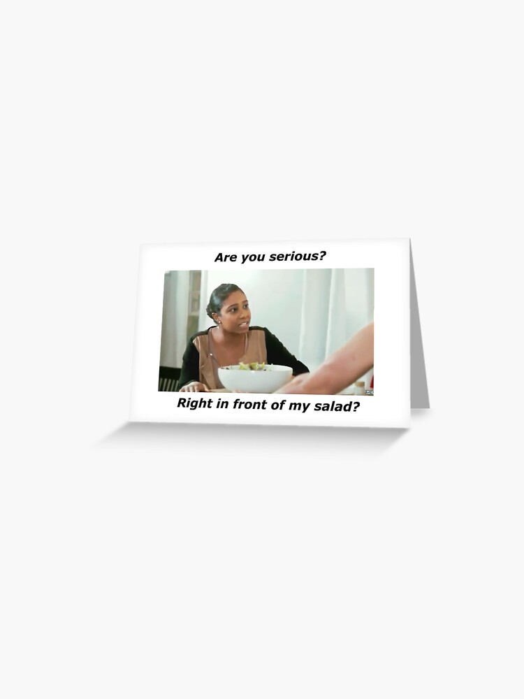 Toss Your Salad Naughty Greeting Card