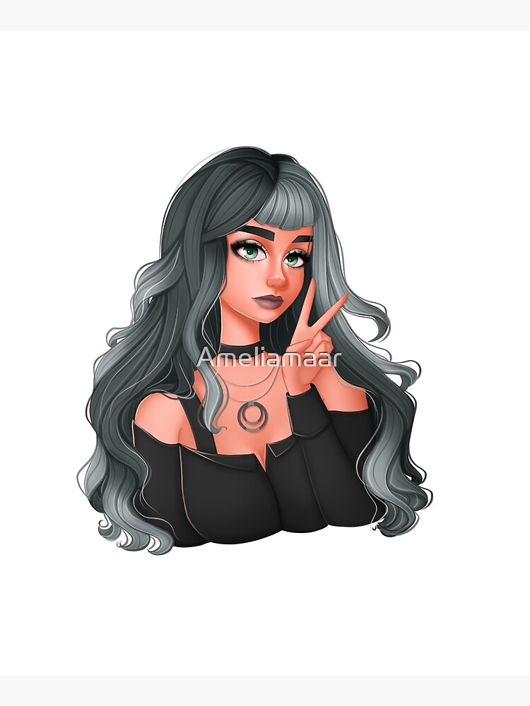 Black and White Hair by Ameliamaar