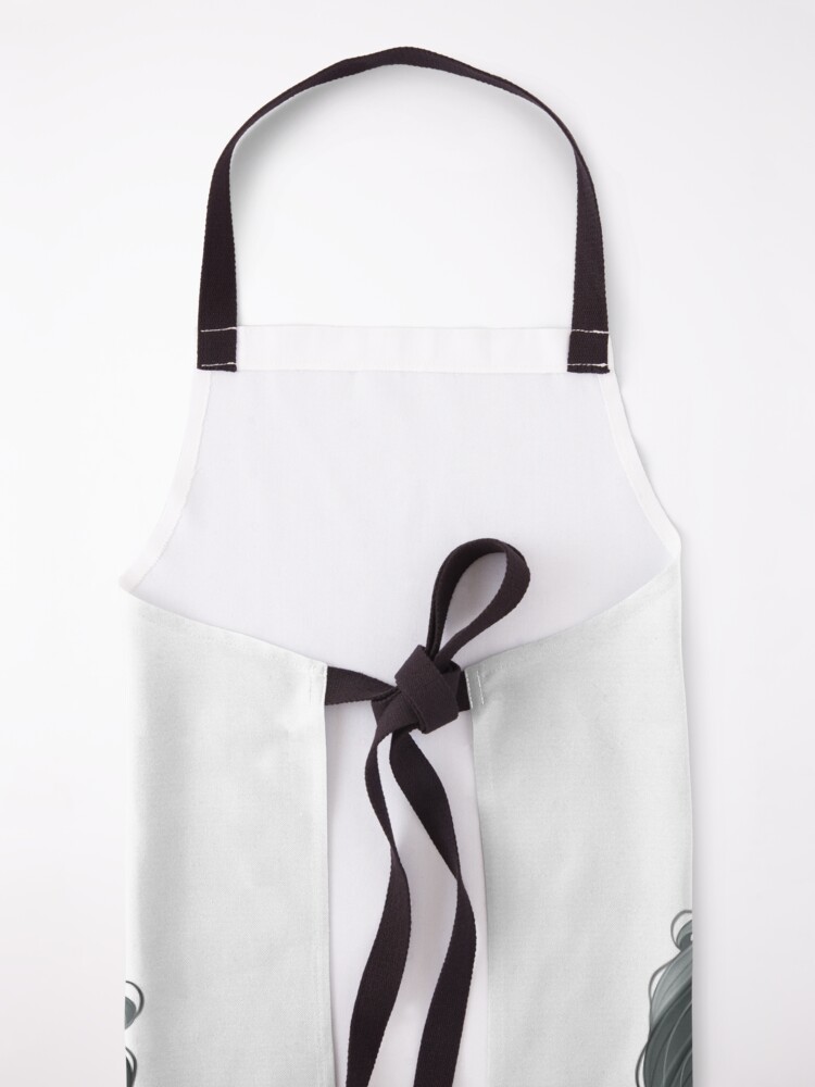 Alternate view of Black and White Hair Apron