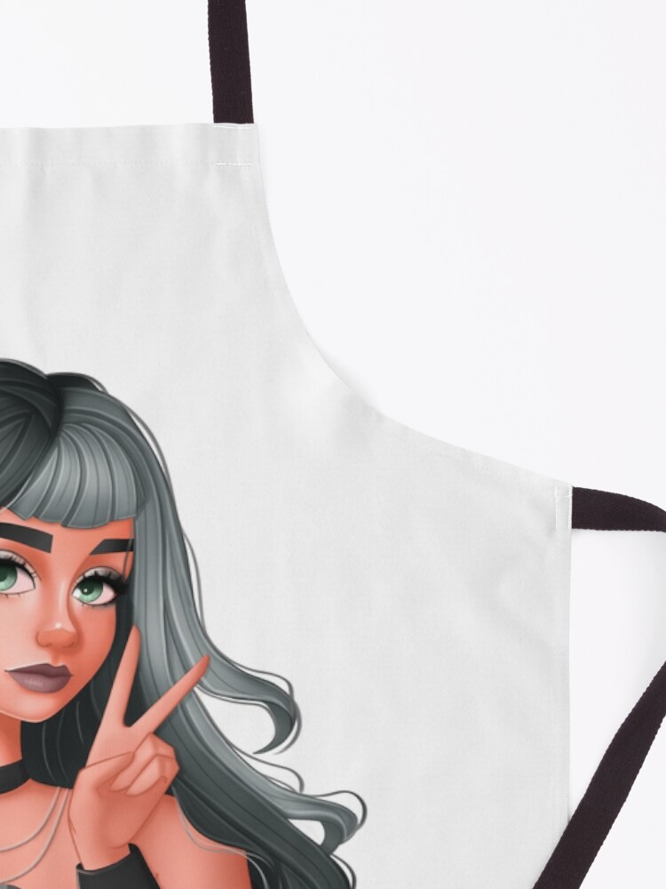 Alternate view of Black and White Hair Apron