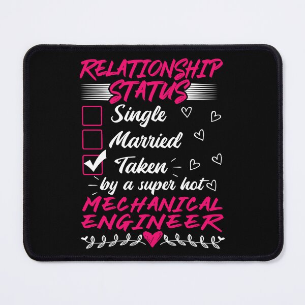 Item preview, Funny His Her Gift Mechanical Engineer Relationship Status designed and sold by haselshirt.