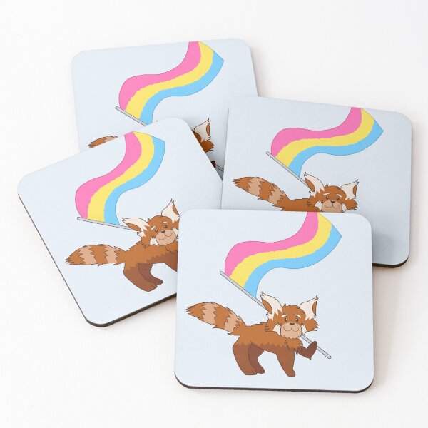Item preview, Red Panda Pansexual Pride designed and sold by Quirkball.