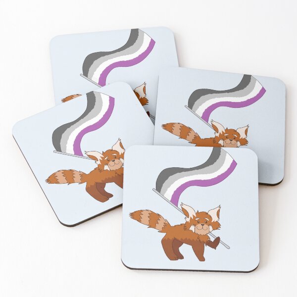 Item preview, Red Panda Asexual Pride designed and sold by Quirkball.