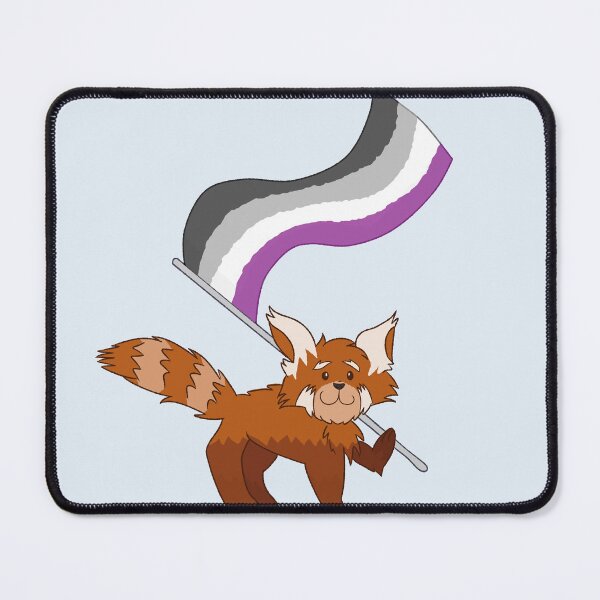 Item preview, Red Panda Asexual Pride designed and sold by Quirkball.