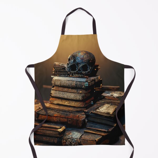 Item preview, Pile of books with a skull designed and sold by JinxedMonster.