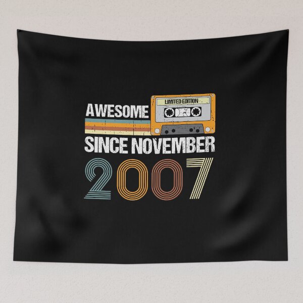 Item preview, Awesome Since November 2007 | 15th Birthday Gifts | 15 Years Old Gifts designed and sold by AMINE  ★★★★★.