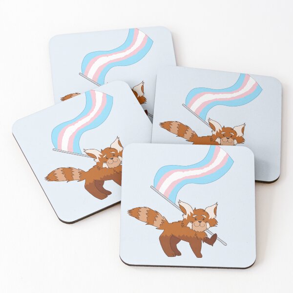 Item preview, Red Panda Trans Pride designed and sold by Quirkball.