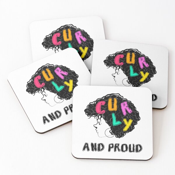 Item preview, Curly and Proud Curly hair Sayings designed and sold by Add To Cart.