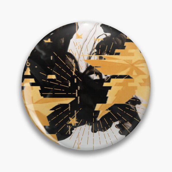 Item preview, Black and white with floral and gold spots with broken gold dtar designed and sold by SoulthreadzStudio.