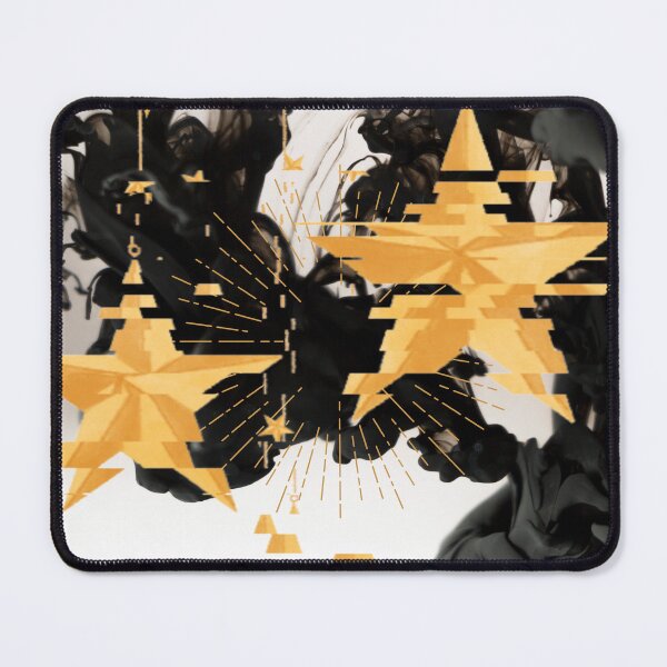 Item preview, Black and white with floral and gold spots with broken gold dtar designed and sold by SoulthreadzStudio.