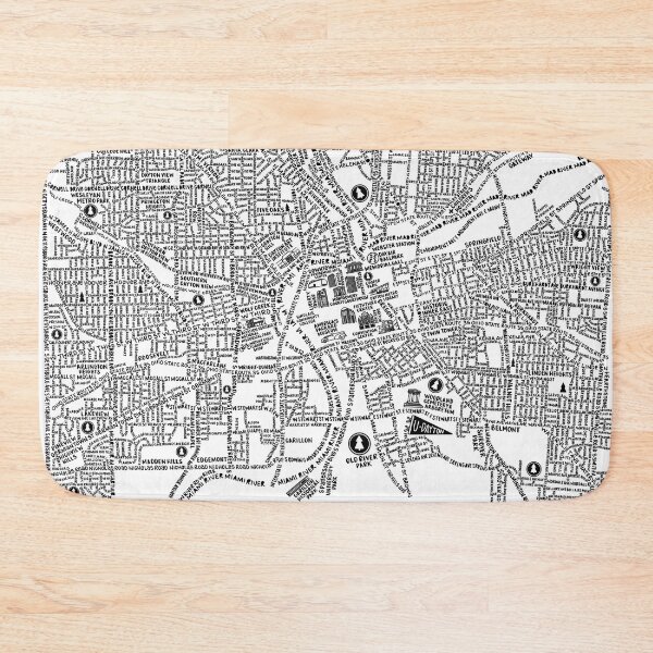 Item preview, Dayton Ohio Map Art designed and sold by fiberandgloss.