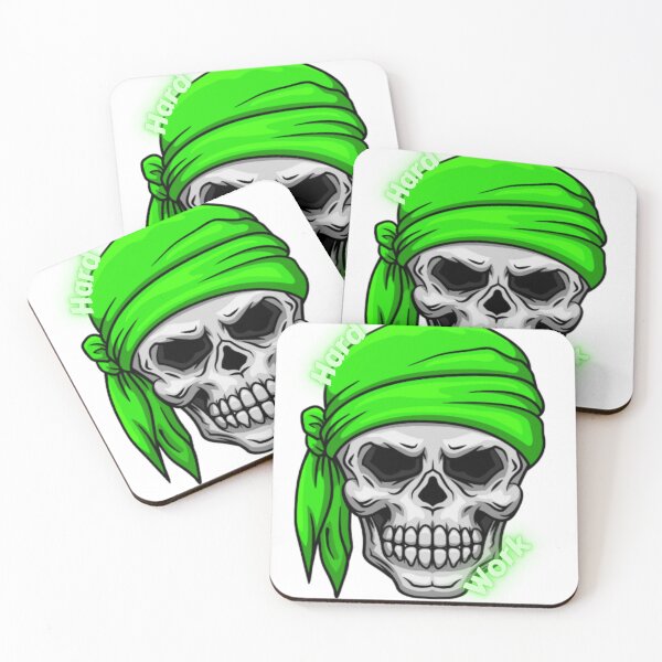 Item preview, hard work cool skull  designed and sold by Arts & Style.