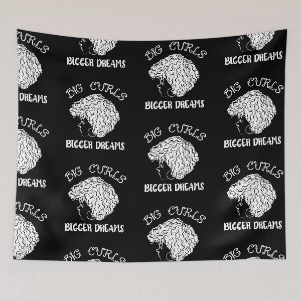 Item preview, Big Curls Bigger Dreams Curly Style Sayings designed and sold by Add To Cart.