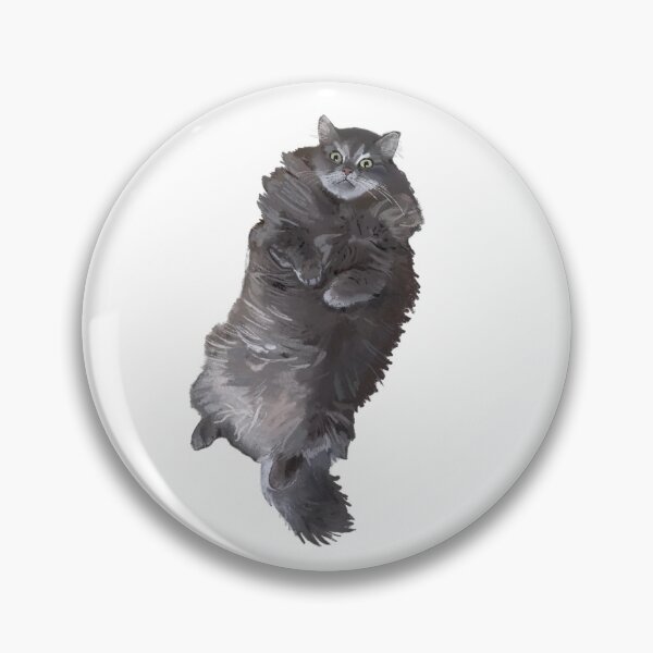 Item preview, Gray Long Haired Cat designed and sold by Booneb.