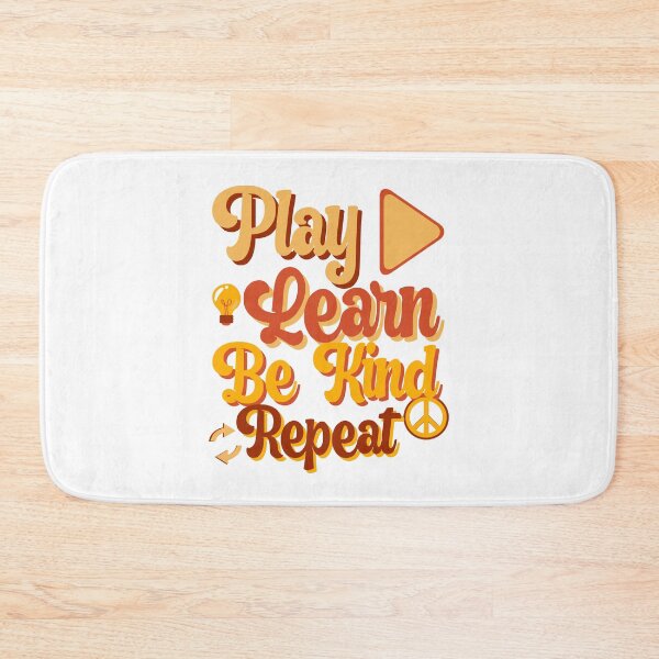 Aperçu de l'œuvre Groovy Play Learn Be Kind Répéter créée et vendue par GarnersDesigns.