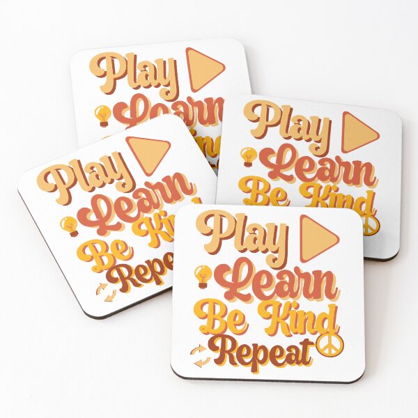 Item preview, Groovy Play Learn Be Kind Repeat  designed and sold by GarnersDesigns.