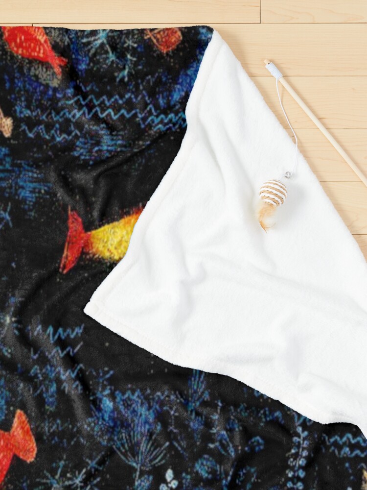 Alternate view of Paul Klee "Der Goldfisch" - "The Goldfish" by Klee Pet Blanket