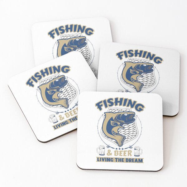 Item preview, Fishing & Beer - Living The Dream designed and sold by Lonesome-Fox.