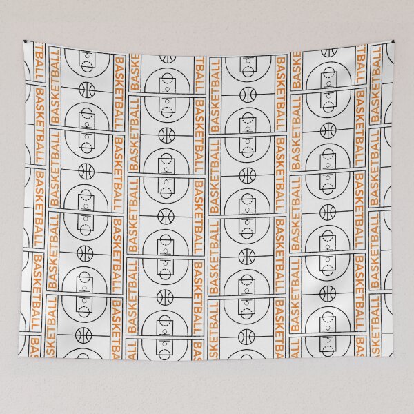 Item preview, Basketball Court | Line Court Design designed and sold by Slam-Dunkan.