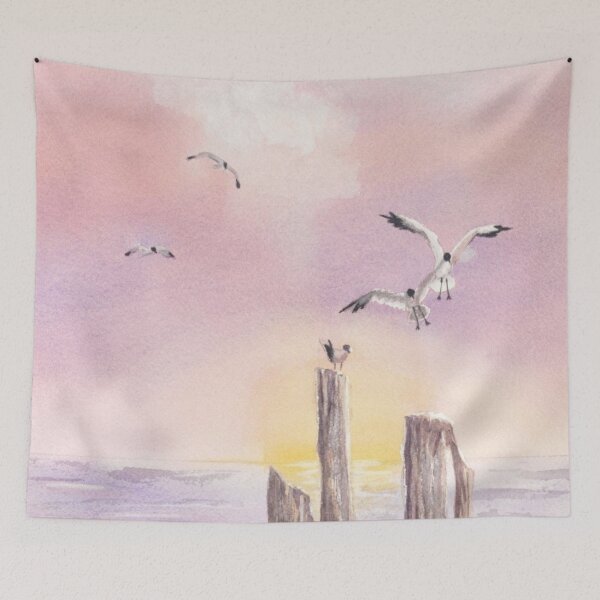 Item preview, Seagull's at Sunset designed and sold by Clay Jackson.