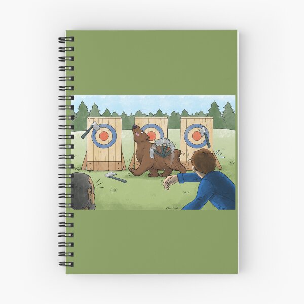 Item preview, Dumb Bear - Axe Throwing designed and sold by JadedSketch.