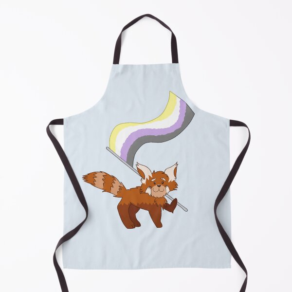 Item preview, Red Panda Non-Binary Pride designed and sold by Quirkball.