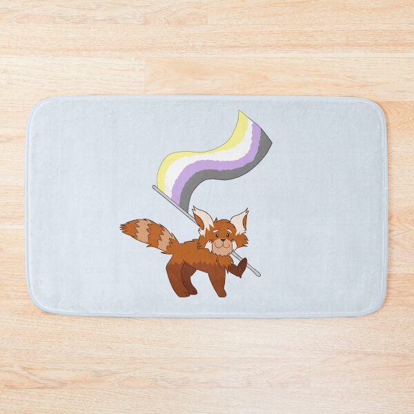 Item preview, Red Panda Non-Binary Pride designed and sold by Quirkball.