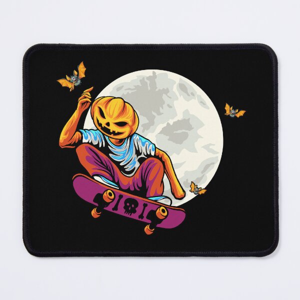 Item preview, Pumpkin Skateboarding Over Moon designed and sold by Halloweenishere.