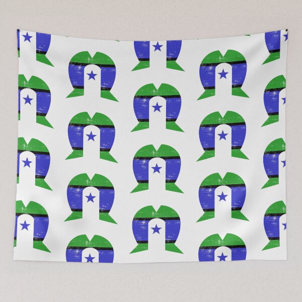 Item preview, Torres Strait Island Flag [Worn Design] designed and sold by politicalamity.