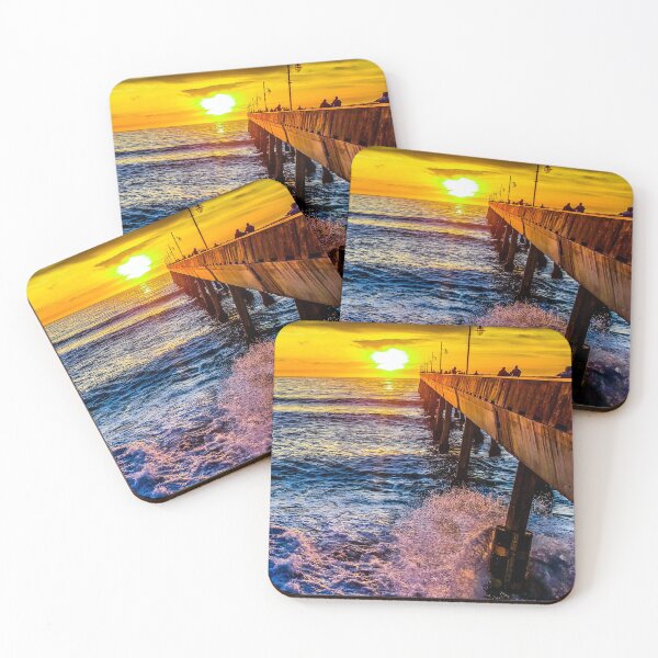 Item preview, Walk into the Sun (Surreal Beach Sunset over Pacific Ocean at Pier in Pacifica, California) - Personal Photography Collection designed and sold by Rex Wyld.