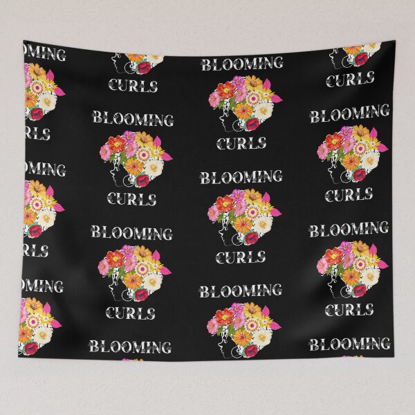 Item preview, Curly hair Sayings Blooming Curls designed and sold by Add To Cart.