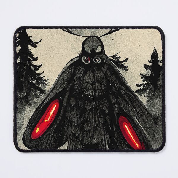 Item preview, Mothman in forest abstract Illustration designed and sold by JinxedMonster.