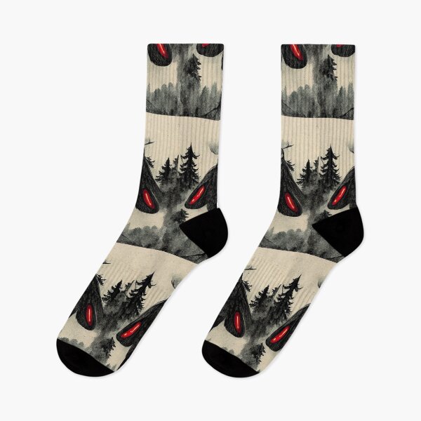 Item preview, Mothman in forest abstract Illustration  designed and sold by JinxedMonster.