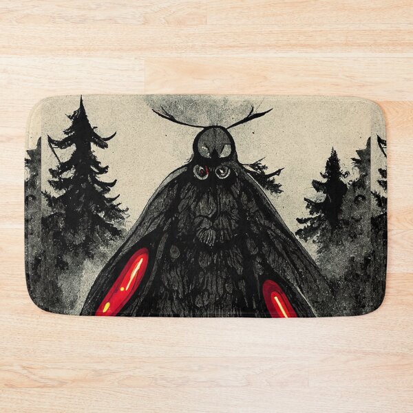 Item preview, Mothman in forest abstract Illustration  designed and sold by JinxedMonster.