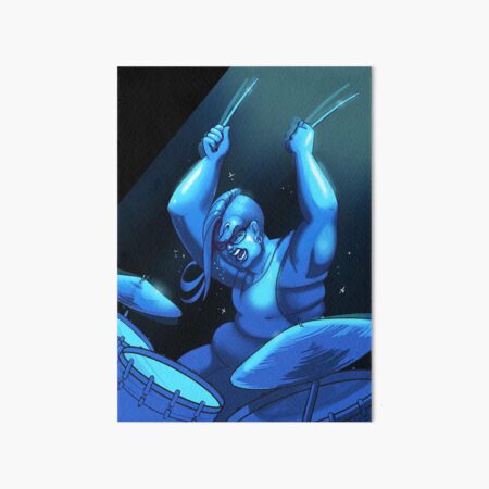 drummer girl Art Board Print