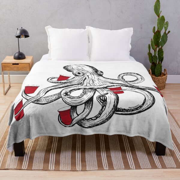 Item preview, Octa-fisting Octopus Red Cups White By Nicole William designed and sold by GlowinUp Shop.