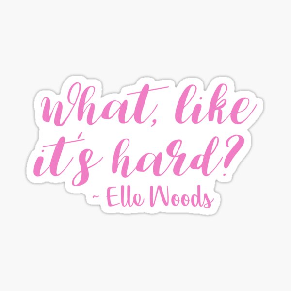 What like its hard? Sticker