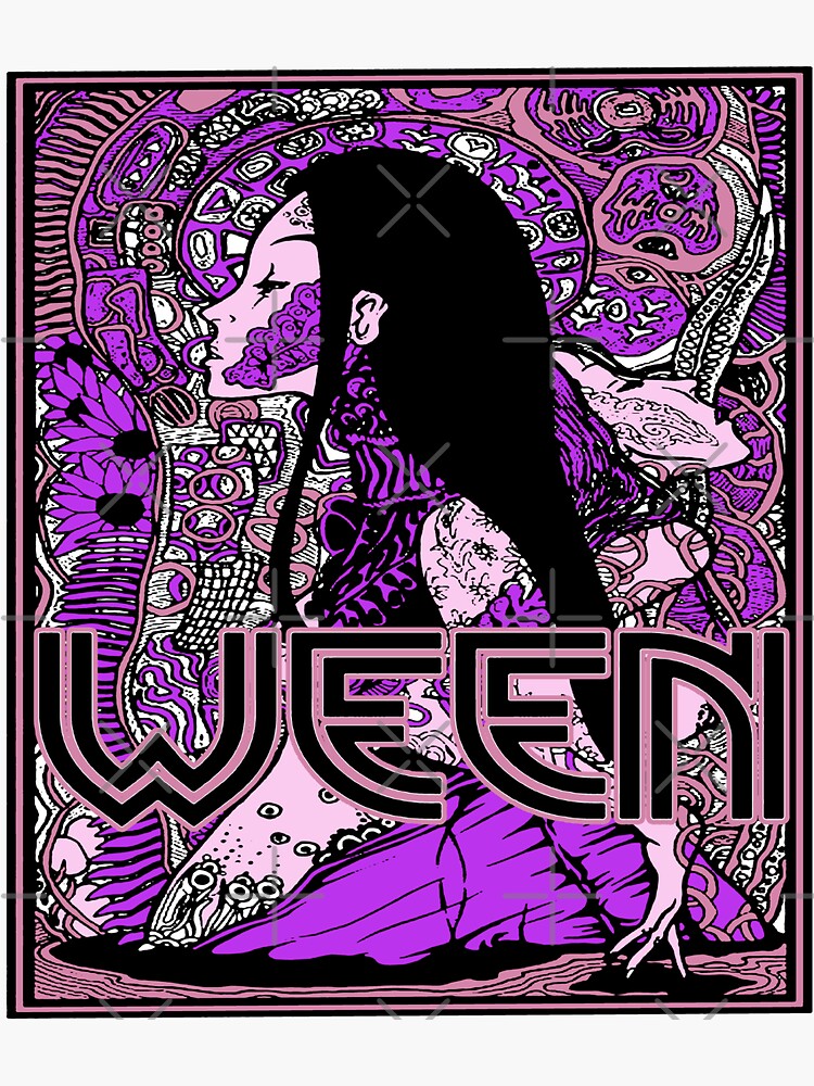 "Ween - Vintage stamp poster. Original illustration for the iconic ...