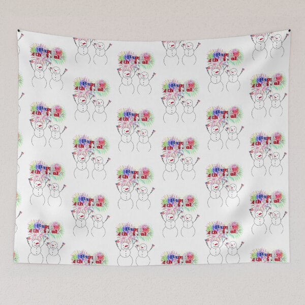 Item preview, Snowmen Celebrate Independence - 4th of July designed and sold by Gravityx9.